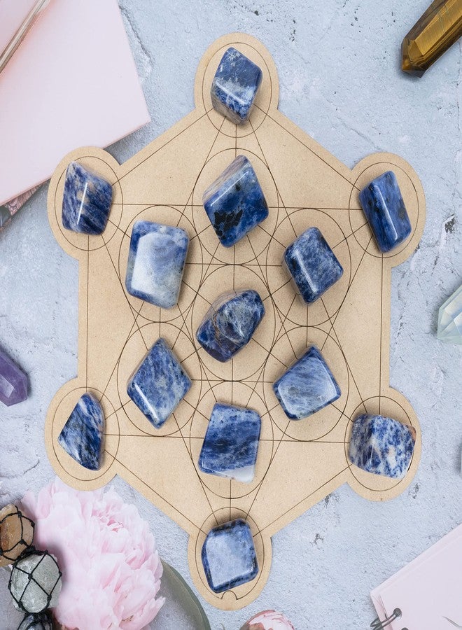 Hindcraft Sodalite Tumbled Stones - Reiki Chakra Healing - Decorative Pebbles & Vase Fillers - Tumble Stone for Jewellery, Vastu Correction - Home Office Decor -Gift Item - 13 Pieces Set - Image 5